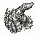crazy hand tattoo tattoo design idea