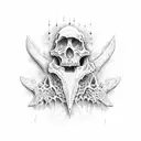 spine beach  tattoo design idea