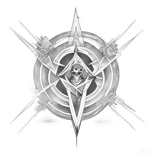 Burning Man tattoo design idea