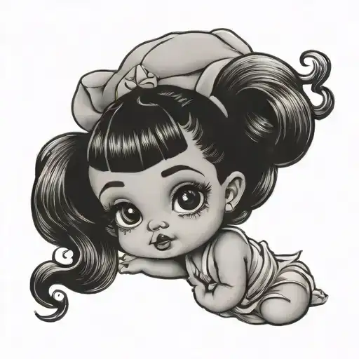 melanie martinez kewpie doll tattoo design idea
