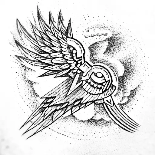thunderbird tattoo design idea