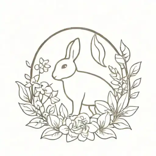 gardenia, front door, balaton, rabbit, dog, Budapest and trips tattoo design idea