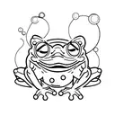 japanese frog tattoo design idea