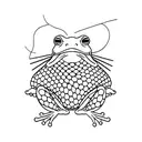 japanese frog tattoo design idea