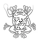 japanese frog tattoo design idea