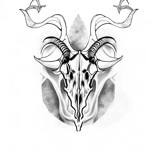 Goat Tattoo Arm Skull Thai o ang, Graffiti material, png Material, face png  | PNGEgg