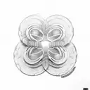 A clover-shaped vinyl record with Paramore album artwork tattoo design idea