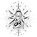  path to God, diverse religions, dark and light tattoo design idea