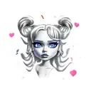 bratz tattoo design idea
