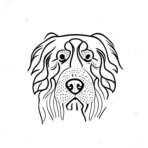tattoo of an a fat brown spaniel with a short nose tattoo design idea