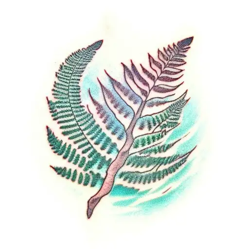 Fern Tree tattoo design idea