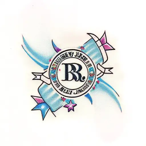 disney with initials R.B.L tattoo design idea