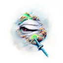 ashes to ashes dust to dust tattoo design idea