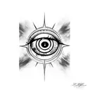 The Eye of Sauron tattoo design idea