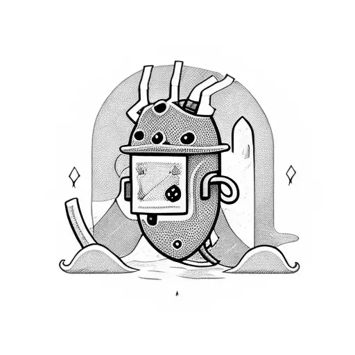 adventure time Finn sword bee tattoo design idea