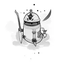 adventure time Finn sword bee tattoo design idea