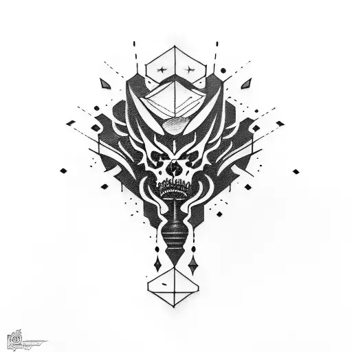 choose determination or regret tattoo design idea