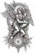 arch angel michael tattoo design idea
