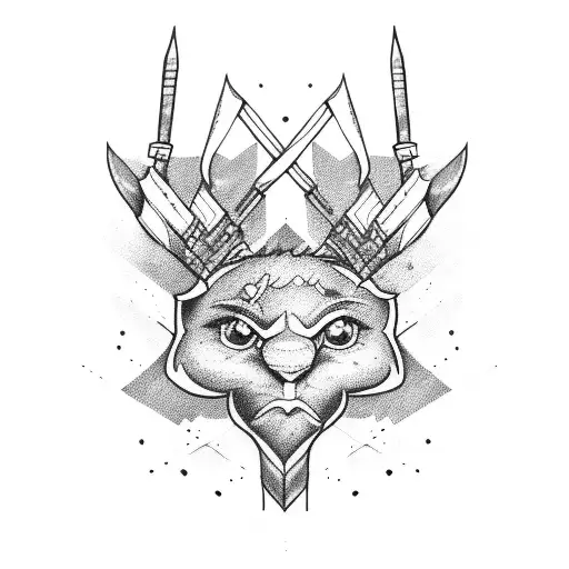 broken arrows avicii tattoo design idea