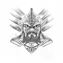 Ganondorf the  legend of Zelda  tattoo design idea