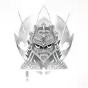 Ganondorf the  legend of Zelda  tattoo design idea