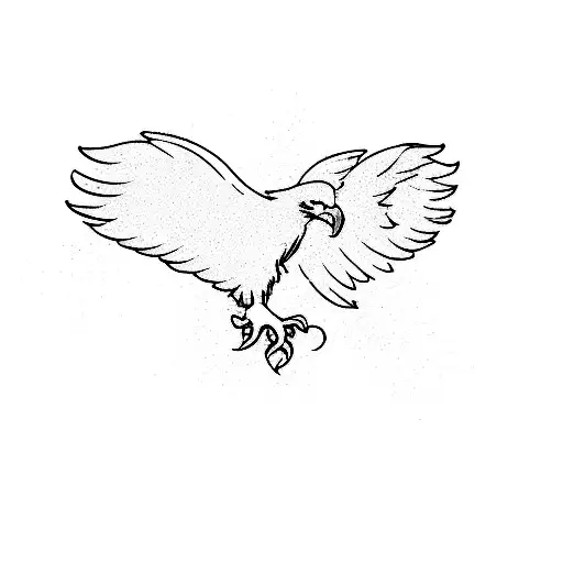 the wings of an eagle with a tree on top  tattoo design idea