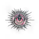 Evil Eye tattoo design idea