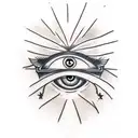 Evil Eye tattoo design idea