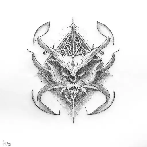 the number 1999 in gothic font tattoo design idea