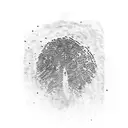 fingerprint with number five init  tattoo design idea