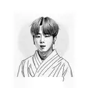 jungkook from BTS  tattoo design idea