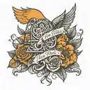 this too shall pass written tattoo design idea