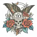 this too shall pass written tattoo design idea