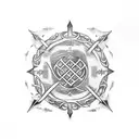 Yggdrasil and Vegvisir tattoo design idea