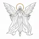 Azrael archangel of souls tattoo design idea