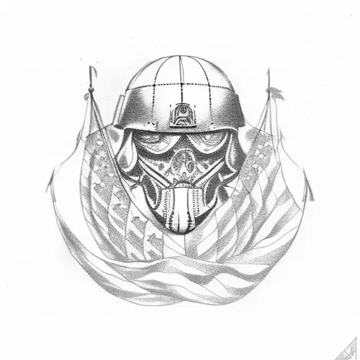army patriotic tattoo design idea