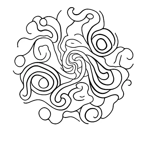 monochromatic kintsugi bowl tattoo design idea