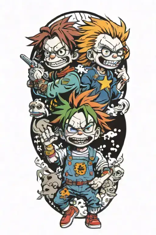 chucky and rugrats Chuckie Finster Gemini tattoo design idea