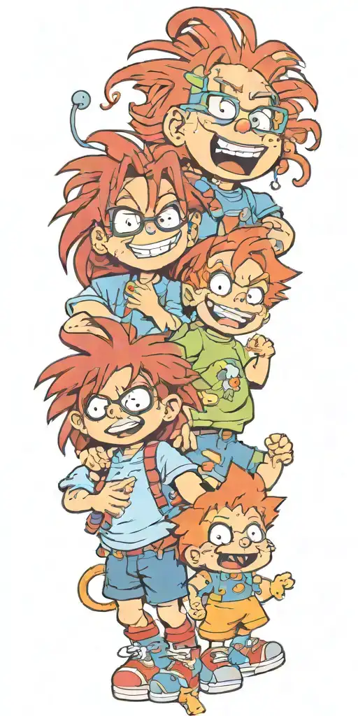chucky and rugrats Chuckie Finster Gemini tattoo design idea