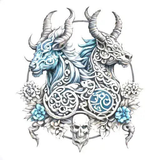 Norse Gemini tattoo design idea