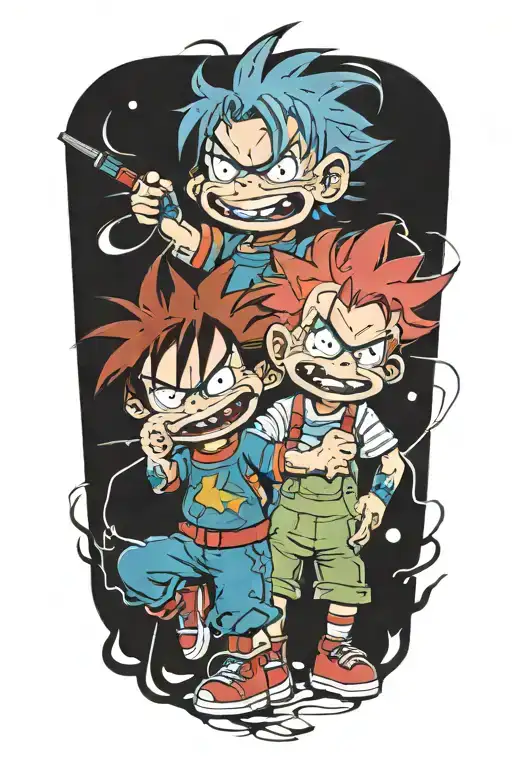 chucky and rugrats Chuckie Finster Gemini tattoo design idea