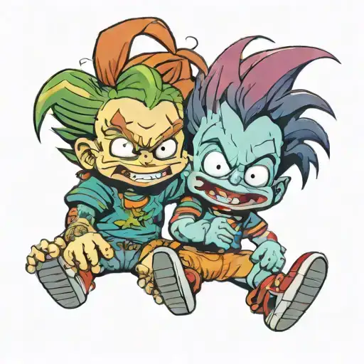 chucky and rugrats Chuckie Finster Gemini tattoo design idea