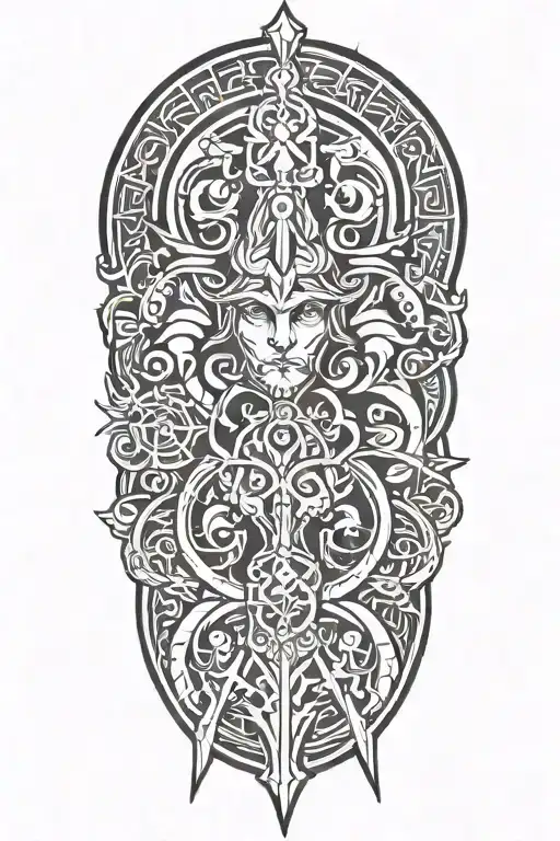 Norse Gemini tattoo design idea