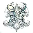 Norse Loki Gemini tattoo design idea