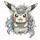 Pokemon pikachu tattoo design idea