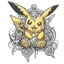 Pokemon pikachu tattoo design idea