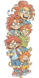 chucky and rugrats Chuckie Finster Gemini tattoo design idea