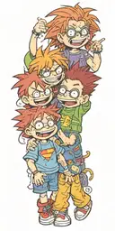 chucky and rugrats Chuckie Finster Gemini tattoo design idea