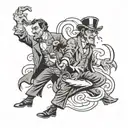 Jekyll and Hyde tattoo design idea