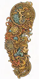 Norse Gemini tattoo design idea